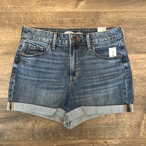 High Rise Denim Shortw